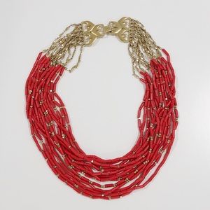 Stella & Dot Campari Beaded Necklace